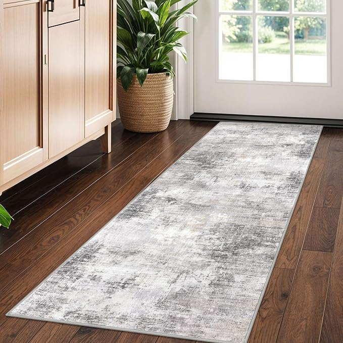 Abstract Runner Rug 2x5 Ft Washable Runners by iOhouze