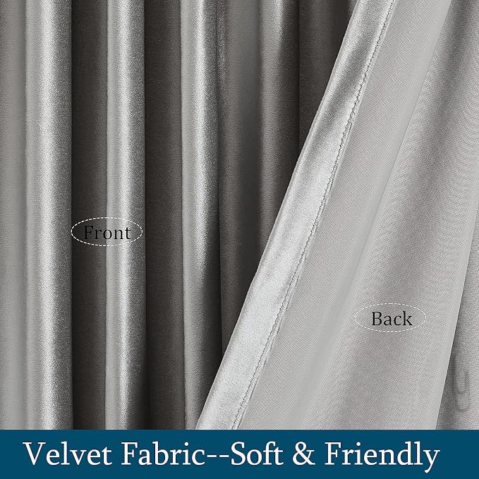 PRIMROSE Light Grey Curtains 72 inch - Image 5