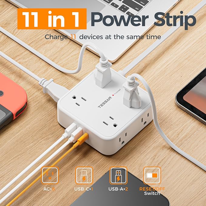 TESSAN Surge Protector Power Strip - Image 3