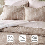 Bedsure Light Taupe Twin/Twin XL Comforter Set - Image 3