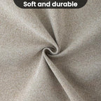 COSVIYA 100% Blackout Natural Linen Curtains & Drapes 63 Inch Length | Light - Image 7