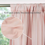 Blackout Window Curtains, Rustic Rod Pocket Drapes - Image 3