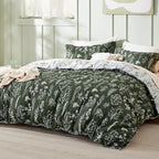 Bedsure Dark Olive Full Comforter Set - Image 2