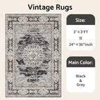 2x3 Washable Entryway Area Rug - Image 9