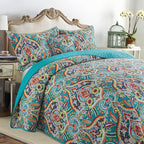 VAPUTAR Cotton Quilt King Bedding Set - Image 3