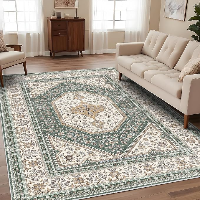 9x12 Washable Area Rug for Living Room by Puino