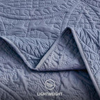 Love's cabin Quilts for Full Bed Blue Bedspreads Bedding Set - Image 6