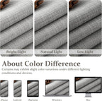 PleatedDrapes Light Grey Dual Layer Linen 92 Inch Office Curtains 2 Panels Set - Image 10
