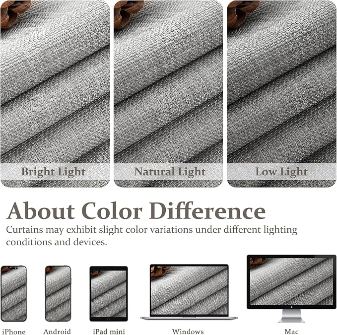 Blackout Pinch Pleated Light Grey Curtains 96 Inches Long 2 Panels Set - Image 10