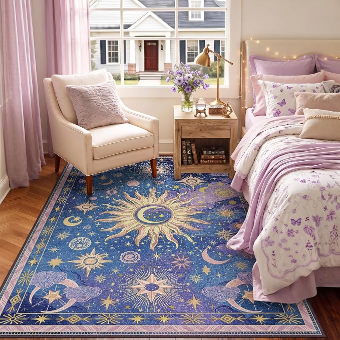 Vacuum-Friendly, 5x7 Washable Area Rug - Image 2