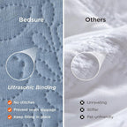 Bedsure King Size Quilt Bedspread, Thin Comforter, Stitch-Free Quilt-Tech - Image 4