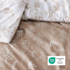 Bedsure Light Taupe Twin/Twin XL Comforter Set - Image 5