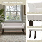 Madison Park Accent Bench for Living Room, Upholstered - Image 4