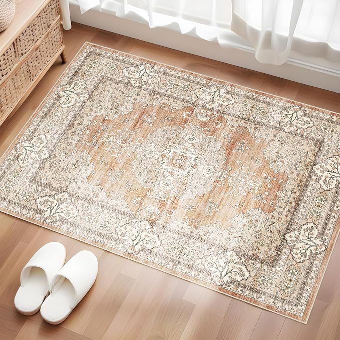 2x3 Washable Entryway Area Rug by Puino
