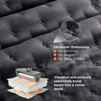 Bedsure King Size Quilt Bedspread, Lightweight Comforter, Charcoal Coverlet | - Image 4