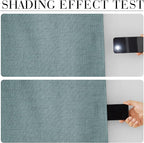 RYB HOME 100% Blackout Linen Textured Curtains 84 inches Long, Thermal - Image 4
