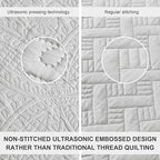 Love's cabin Oversized King Size Quilt Bedding Set Light Grey Bedspreads - Image 3