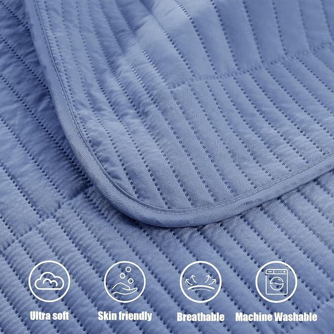 Whale Flotilla Ultra Soft Cal King Quilt Bedding Set, Lightweight - Image 7