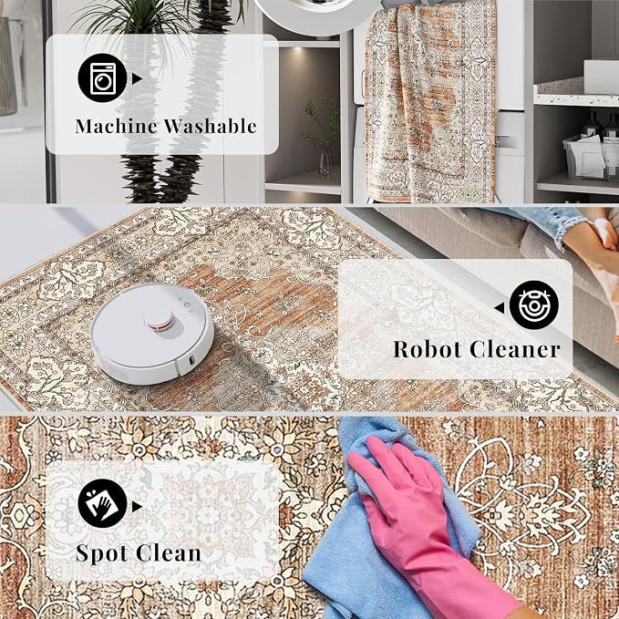 2x3 Washable Entryway Area Rug - Image 6