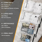 SpaceAid 20 Pack Vacuum Storage Bags, Space Saver Sealer Compression Bags - Image 3