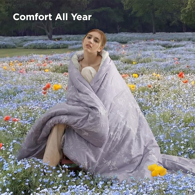 Bedsure Lavender Twin/Twin XL Comforter Set - Image 7