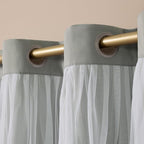 TOWN & COUNTRY LUXE Talia Double Layer Indoor Curtains, Sheer and Room - Image 5