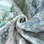 Etwel 100% Cotton Patchwork King Size Quilt Set - Image 9