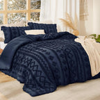 Bedsure Tufted Boho Comforter Set Queen Size - Image 2
