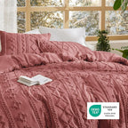 Bedsure Tufted Boho Comforter Set Queen Size - Image 5