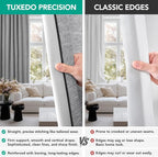 Deconovo Faux Linen 100% Blackout Curtains - Image 5