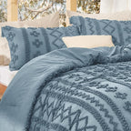 Bedsure Tufted Boho Comforter Set Queen Size - Image 4