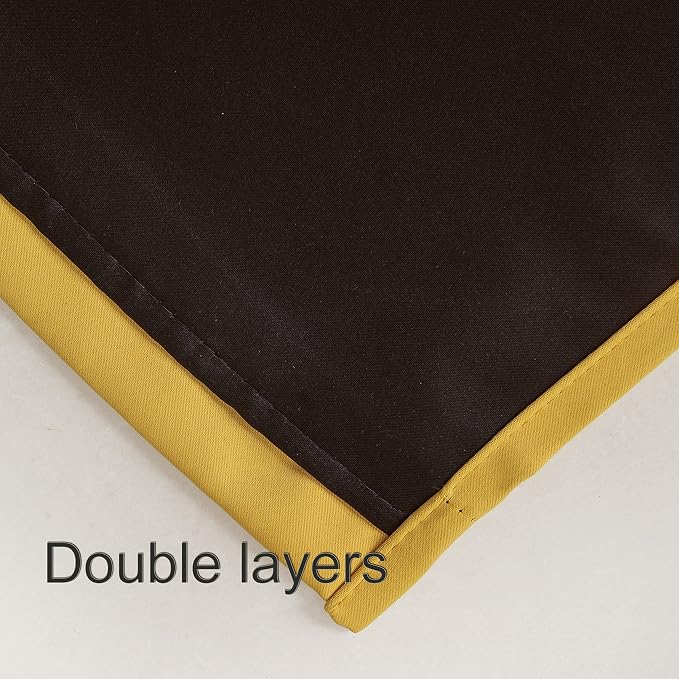 100% Blackout Yellow Curtains - Image 5