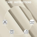 Total Blackout Light Beige Curtains - Image 5