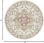 cotiled 6ft Round Living Room Area Rug, Traditional, Dining Room, and Home - Image 2