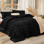 Bedsure Tufted Boho Comforter Set Queen Size - Image 2