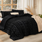Bedsure Tufted Boho Comforter Set Full Size - Image 2