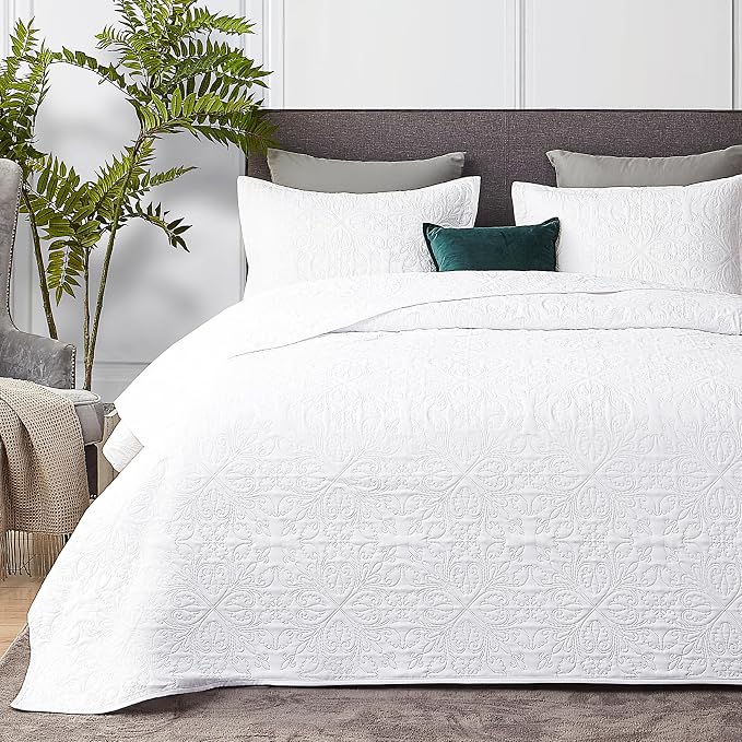 Hansleep White Quilt Queen Size by Hansleep
