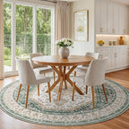 6x6 Round Washable Area Rug - Image 8