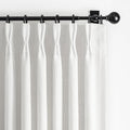 Pinch Pleated White Curtains 84 Inches Long by PleatedDrapes
