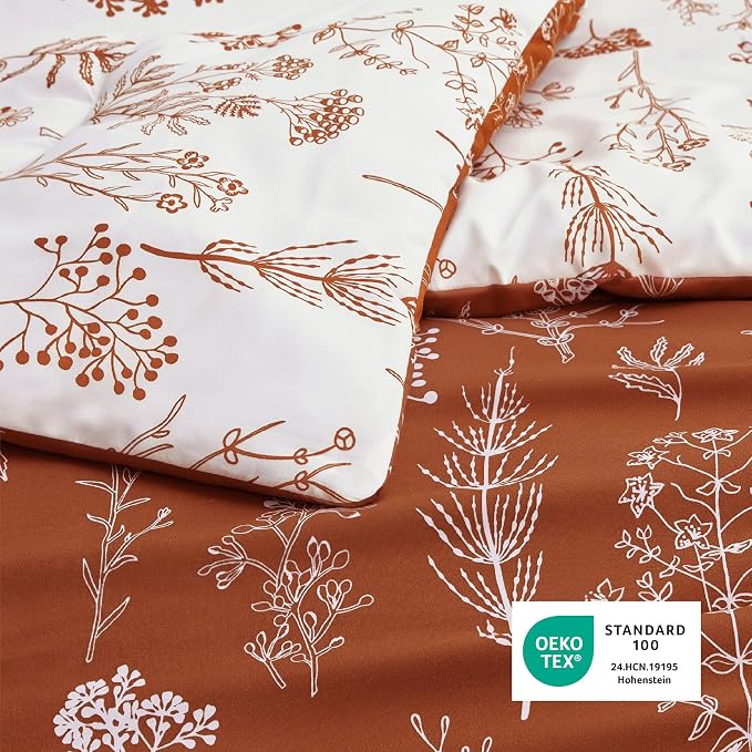 Bedsure Terracotta Full Comforter Set - Image 7