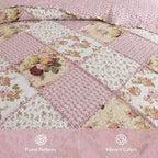Etwel Lightweight Patchwork King Size Quilt Set - Image 2