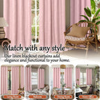 Linen Blackout Curtains 63 Inches - Image 7