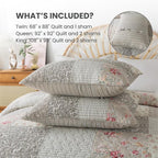 SLPR - Walk in the Cotswolds Patchwork Cotton Quilt Set, Twin - Image 6