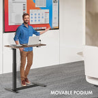 FLEXISPOT H7 32" Pneumatic Height-Adjustable Overbed Table - Image 2