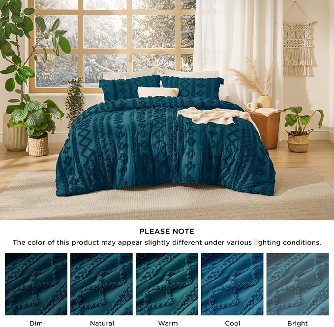 Bedsure Tufted Boho Comforter Set California King - Image 9