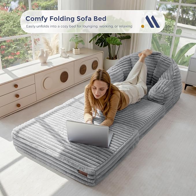 MAXYOYO Folding Sofa Bed Chair, Sleeper Chair - Image 8