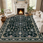 10x12 Area Rugs Living Room: Washable Boho Rug by EXPEDIX