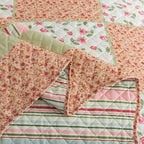 Etwel Lightweight Patchwork King Size Quilt Set - Image 8