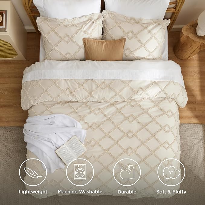 Bedsure Boho Comforter Set Queen - Image 4
