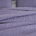 Chezmoi Collection Austin Queen Oversized Bedspread Set, 3-Piece Pinsonic - Image 6
